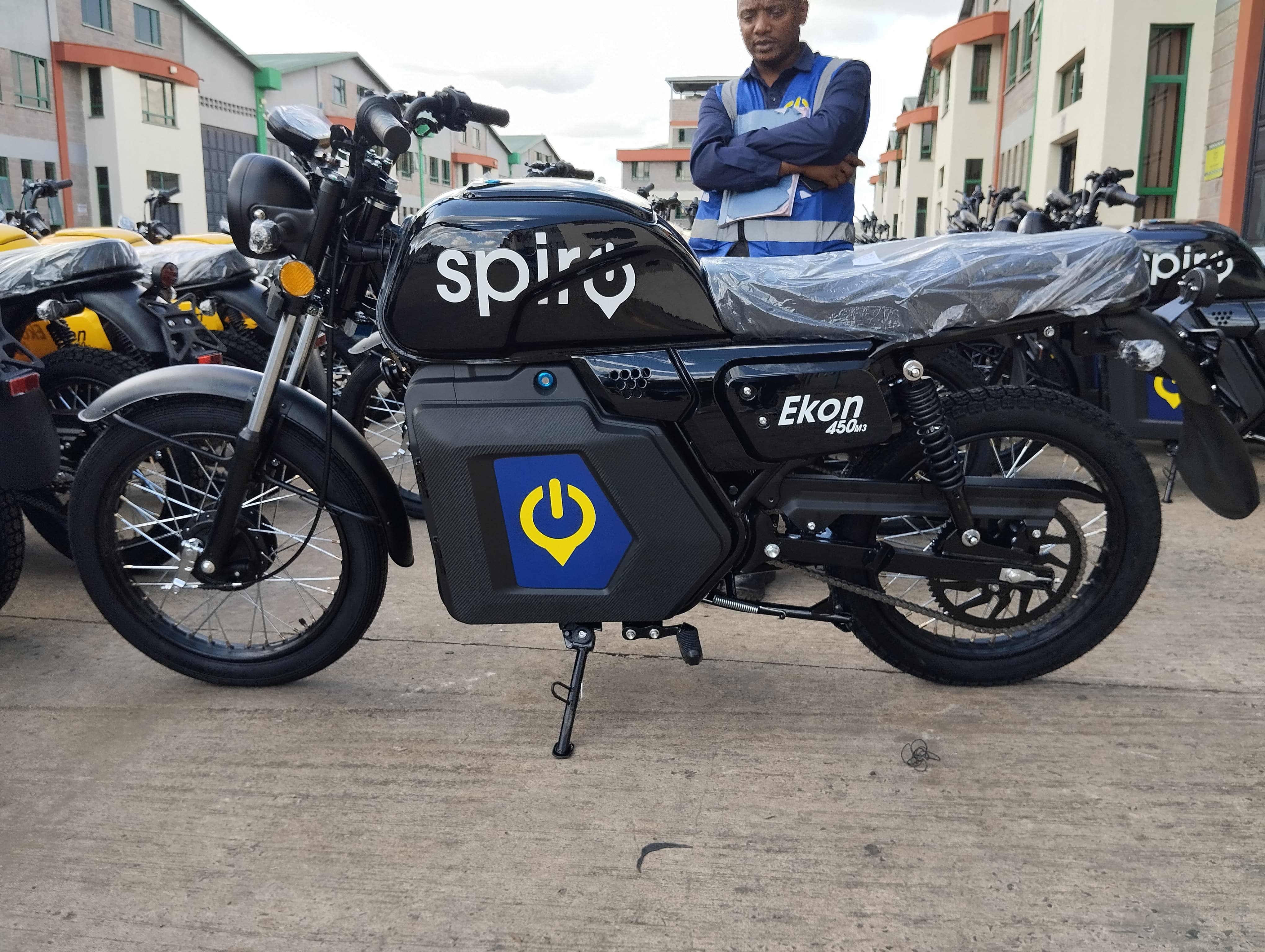 Urban delivery scene