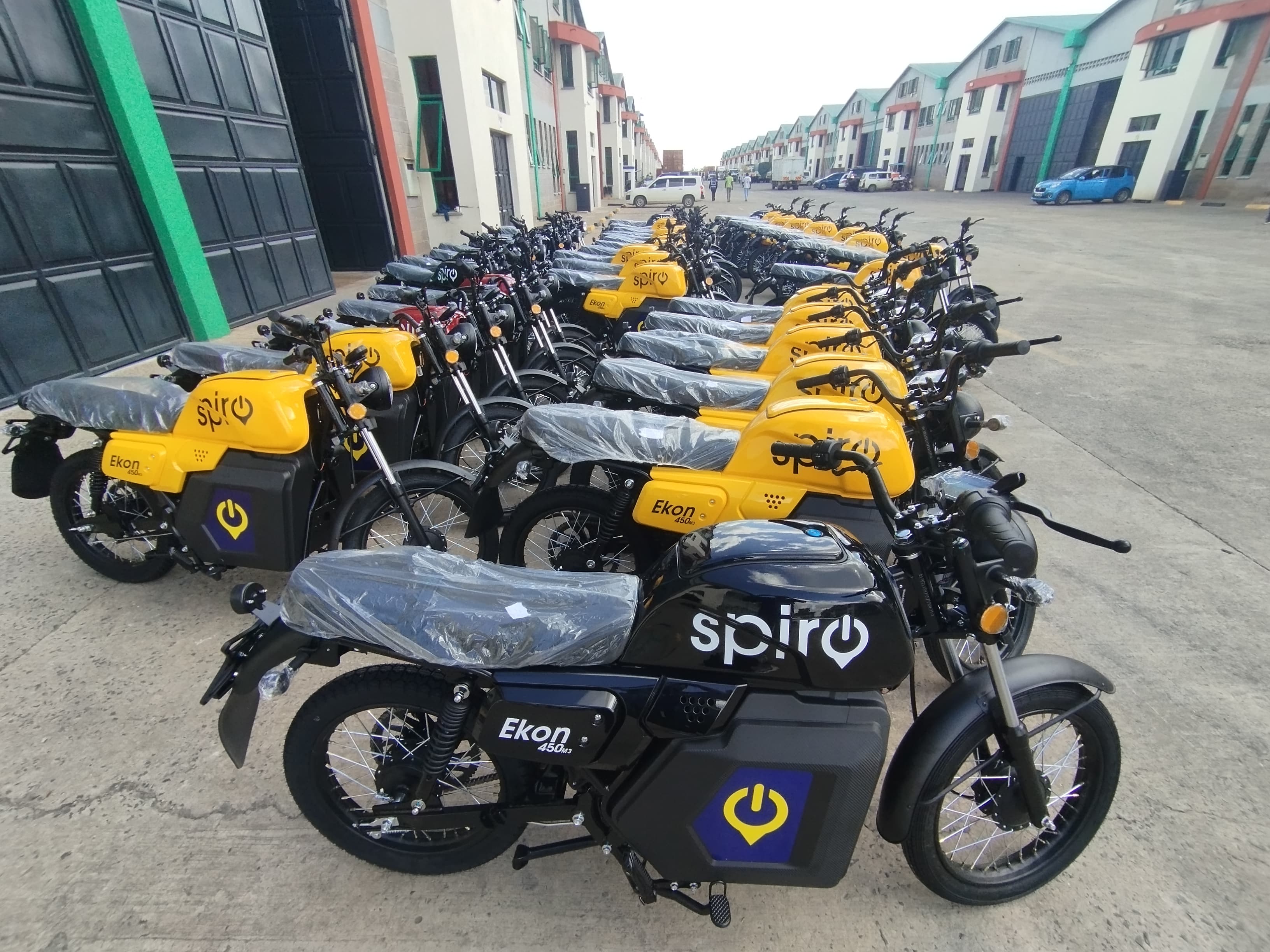 Delivery rider with package